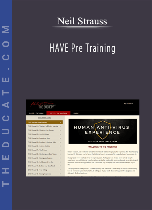 Neil Strauss - HAVE Pre Training