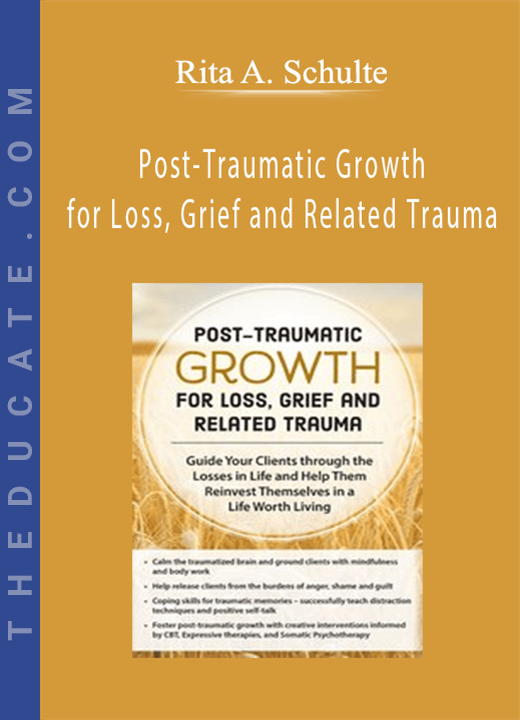 Post-Traumatic Growth for Loss, Grief and Related Trauma: Guide Your Clients through the Losses in Life and Help Them Reinvest Themselves in a Life Worth Living - Rita A. Schulte