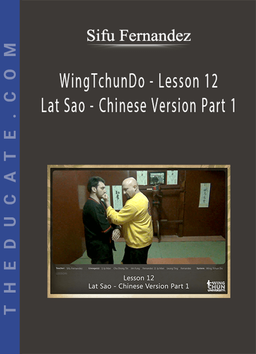 Sifu Fernandez - WingTchunDo - Lesson 12 - Lat Sao - Chinese Version Part 1