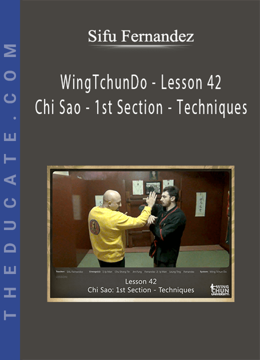 Sifu Fernandez - WingTchunDo - Lesson 42 - Chi Sao - 1st Section - Techniques