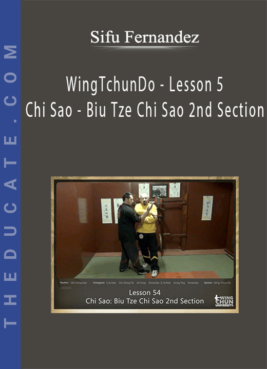 Sifu Fernandez - WingTchunDo - Lesson 54 - Chi Sao - Biu Tze Chi Sao 2nd Section