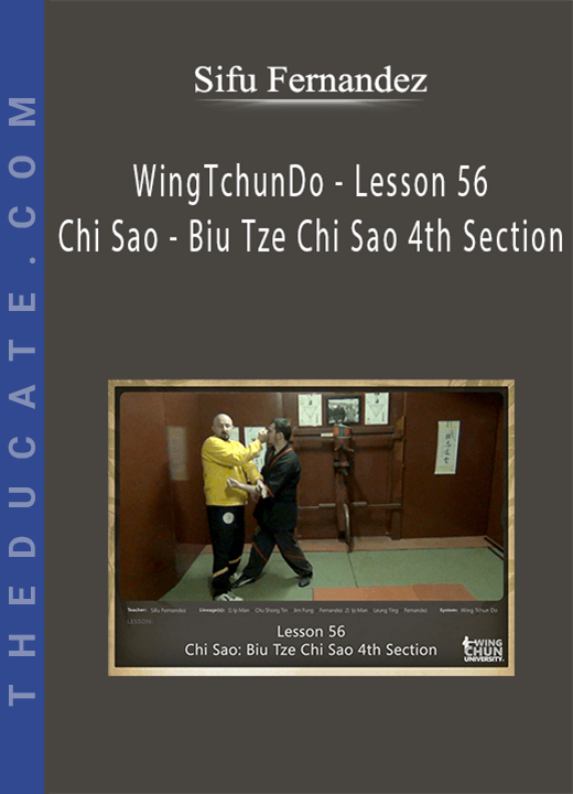 Sifu Fernandez - WingTchunDo - Lesson 56 - Chi Sao - Biu Tze Chi Sao 4th Section