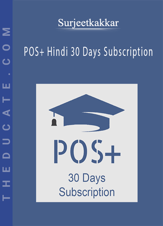 Surjeetkakkar - POS+ Hindi 30 Days Subscription