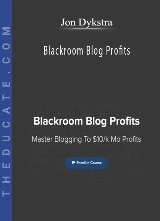 Blackroom Blog Profits - Jon Dykstra