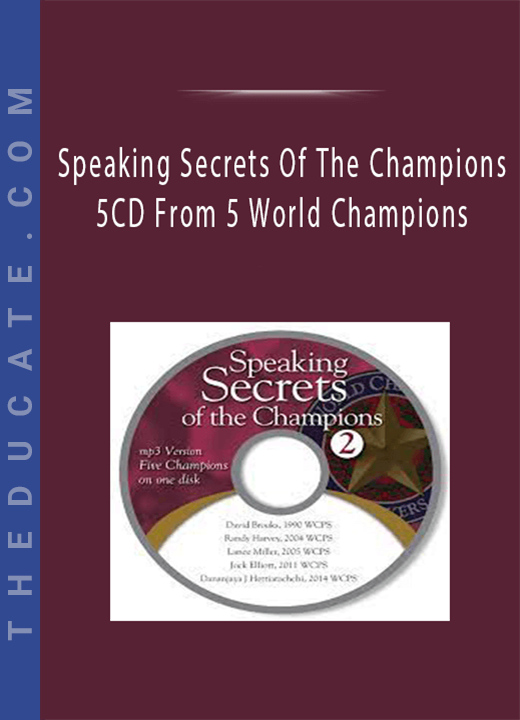 Speaking Secrets Of The Champions 5CD From 5 World Champions