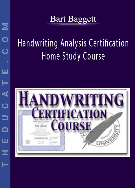 Bart Baggett - Handwriting Analysis Certification Home Study Course