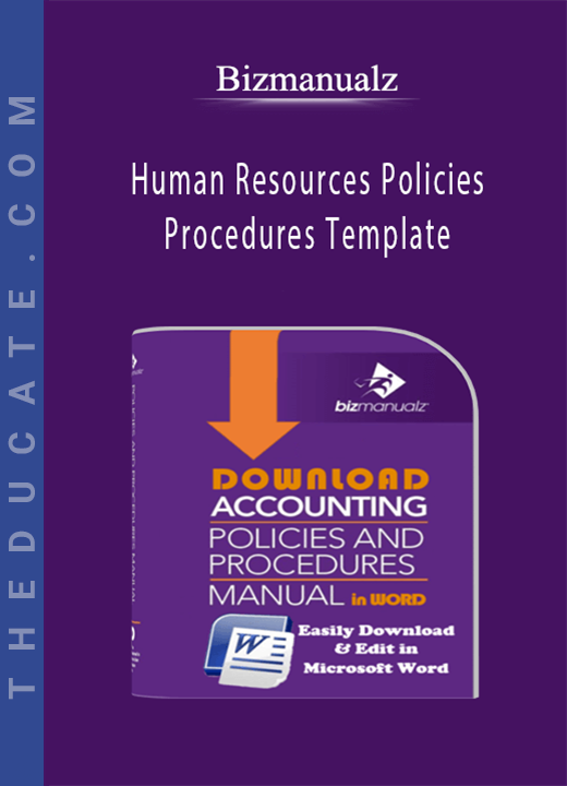 Bizmanualz - Human Resources Policies and Procedures Template