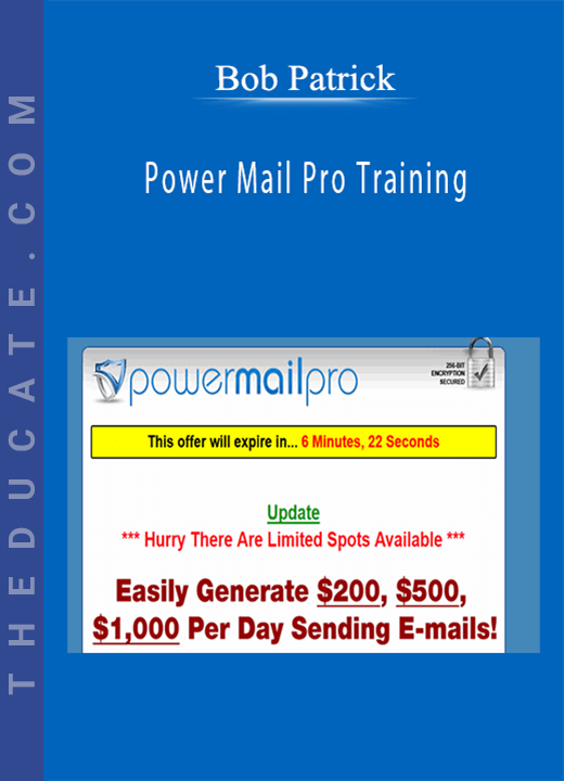 Bob Patrick - Power Mail Pro Training