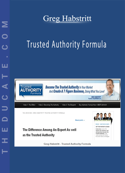 Greg Habstritt - Trusted Authority Formula