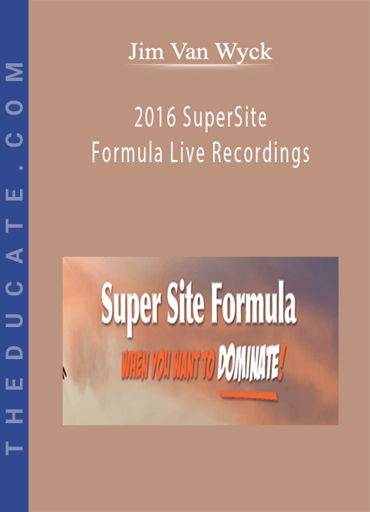 Jim Van Wyck - 2016 SuperSite Formula Live Recordings