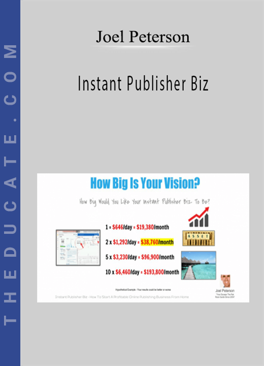 Joel Peterson - Instant Publisher Biz