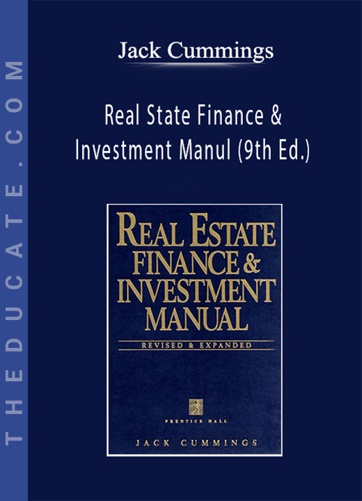 Jack Cummings - Real State Finance & Investment Manul (9th Ed.)